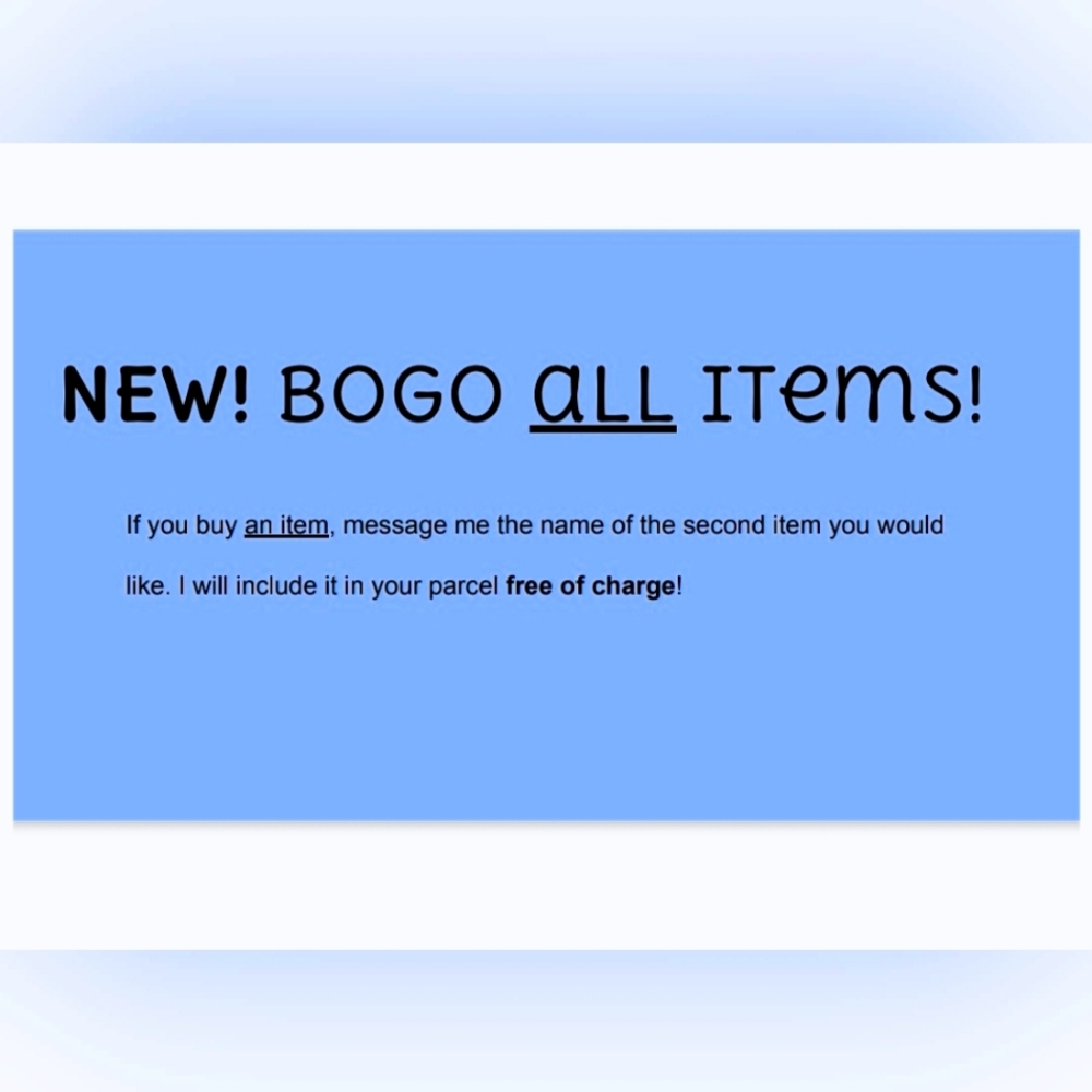 BOGO!
